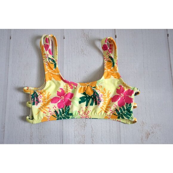 Zara Other - Zara Girls Tropical Print Bikini Top - Size 6-7